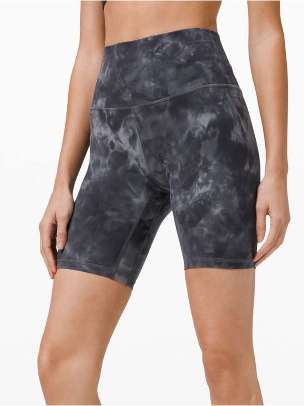 Lululemon Align High-Rise Short 8” Diamond Dye Pitch Grey Graphite Grey Size 10